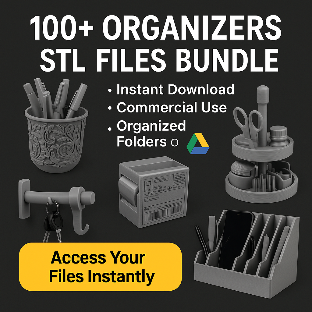 78+ Organizers STL Files Bundle