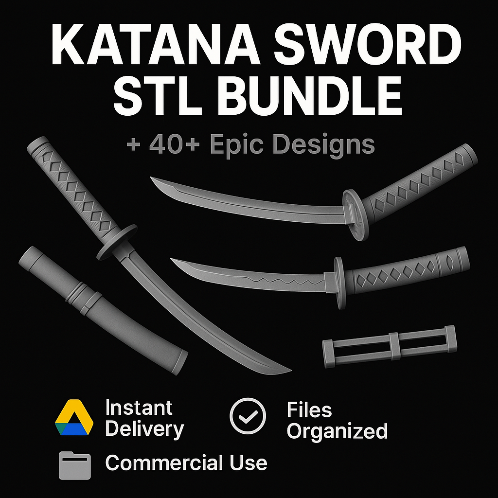 33+ Katana STL Designs Bundle