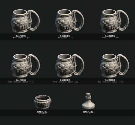 54+ Mugs designs STL Files Bundle