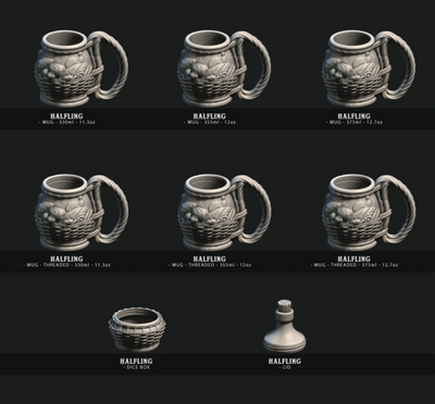 54+ Mugs designs STL Files Bundle