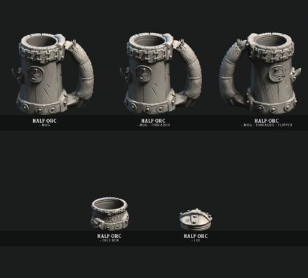 54+ Mugs designs STL Files Bundle