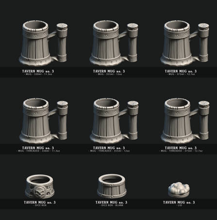 54+ Mugs designs STL Files Bundle