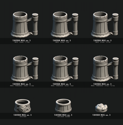 54+ Mugs designs STL Files Bundle