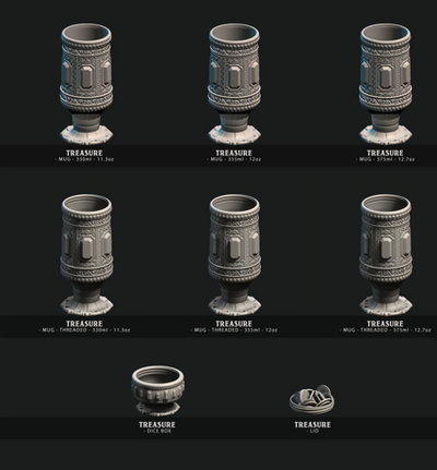 54+ Mugs designs STL Files Bundle